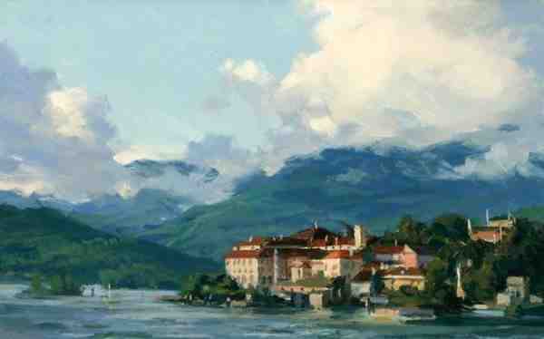 精选户外美丽风景手绘插画图片