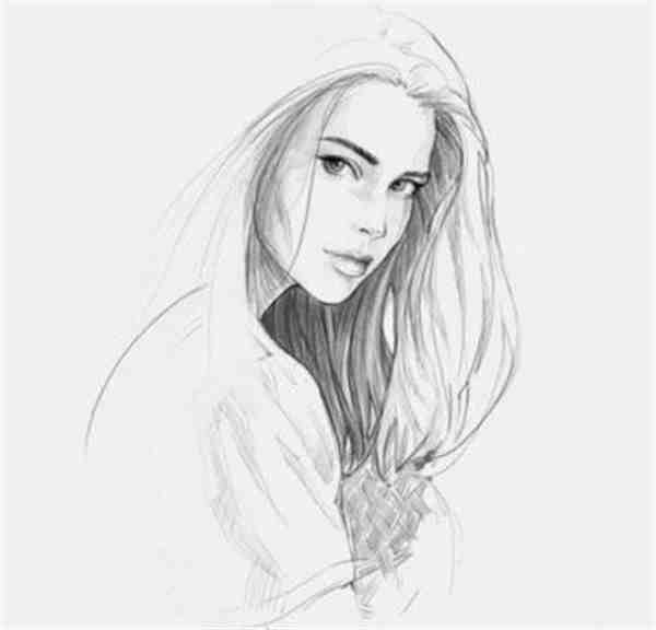 手绘气质美女简约头像唯美图片集