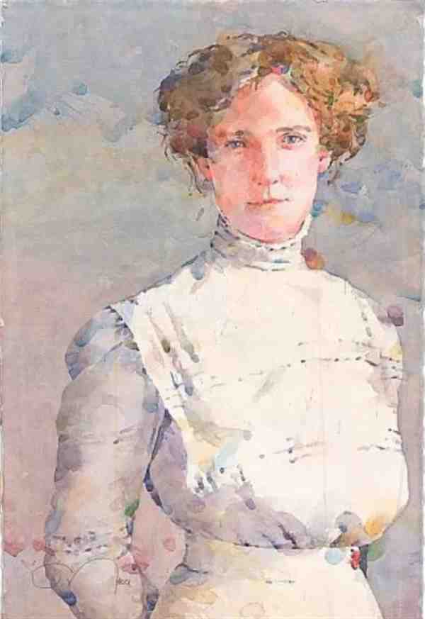 美国特德·纳托尔 Ted Nuttall 水彩肖像画作品欣赏