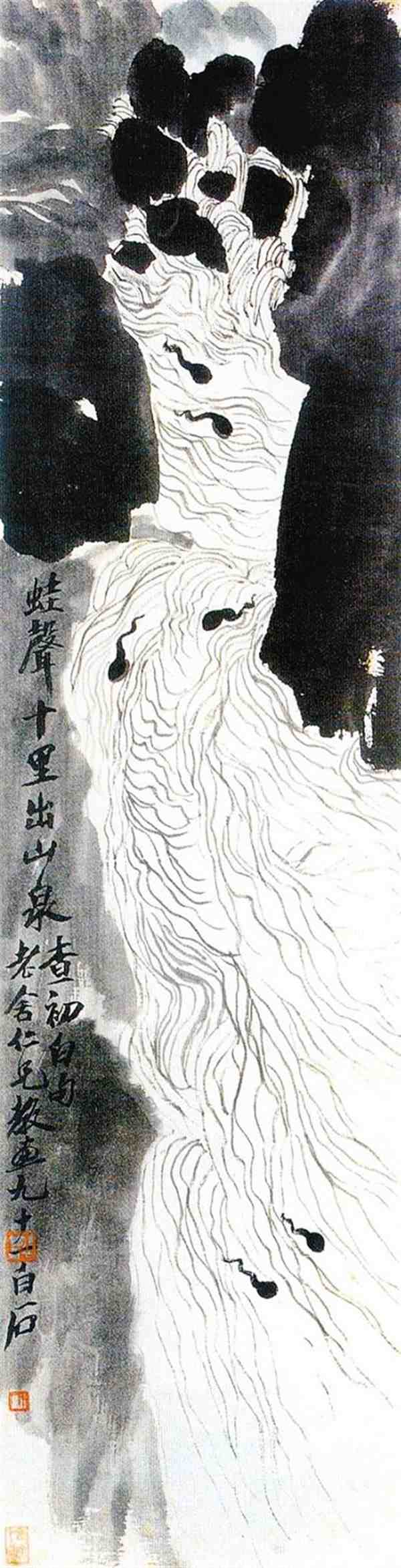 齐白石水墨画精美手绘插画图片大全