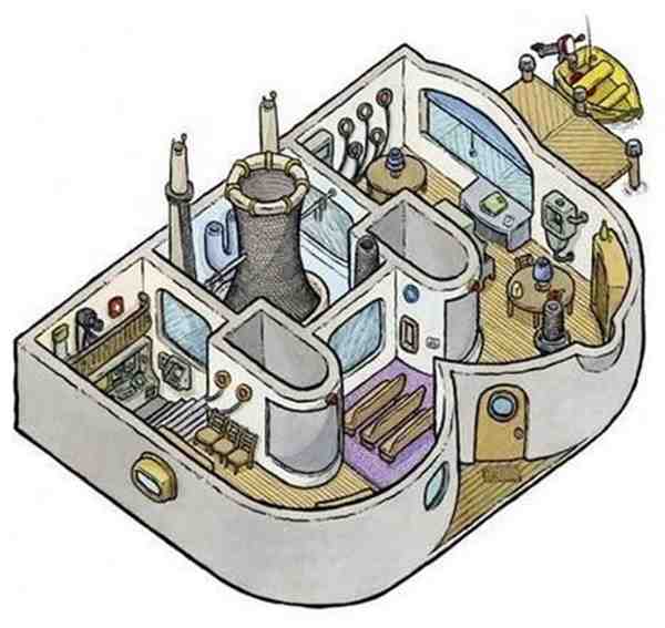 富有创新的字母户型房子插画艺术