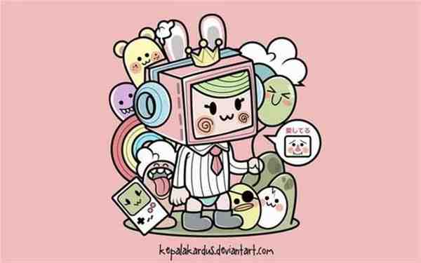 Kepalakardus可爱矢量卡通插画图片