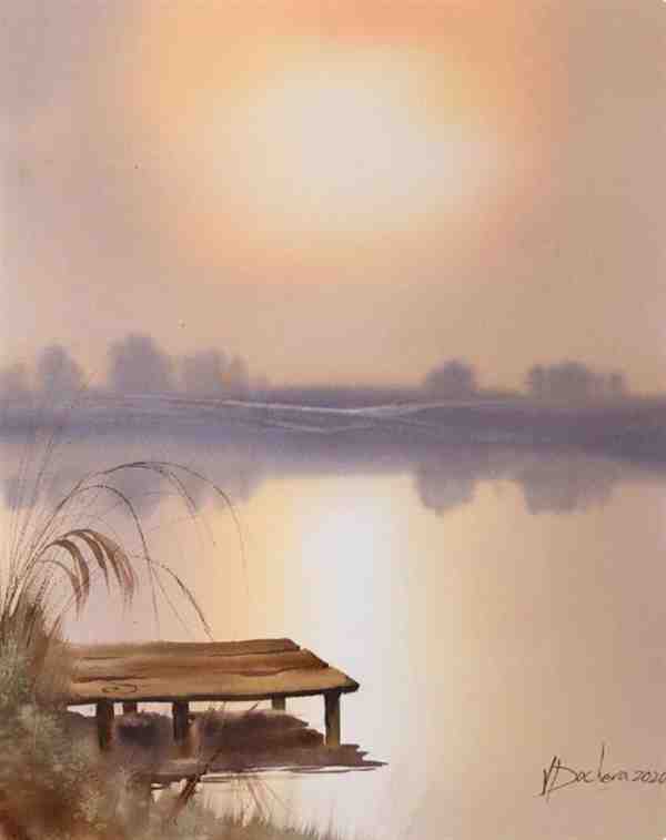 保加利亚当代知名女画家 Veneta Docheva 意境唯美的水彩风景