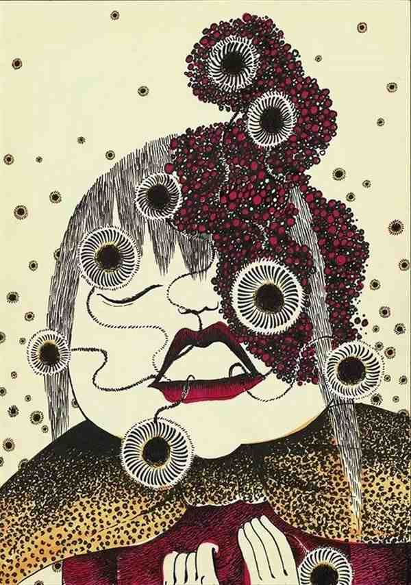 林小包虫子与音乐插画艺术作品图片