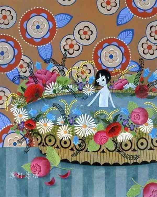 画风浓郁饱满的动漫人物插画图片