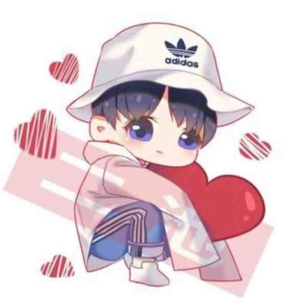 可爱Q版易烊千玺卡通手绘头像图片大全