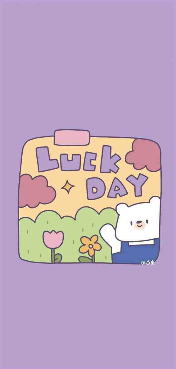 超可爱兔子小熊手绘卡通图片壁纸