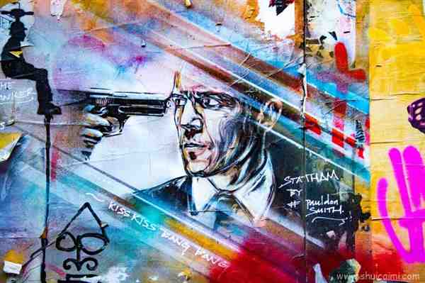 墙上的人物彩绘高清作品图片