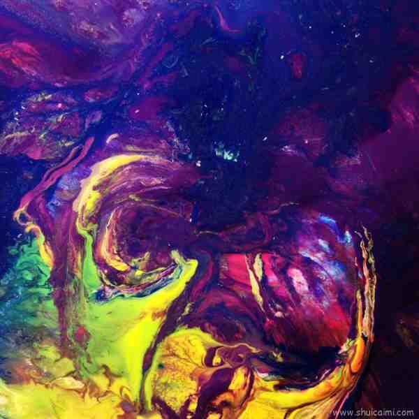 经典个性的抽象水彩画作品图片