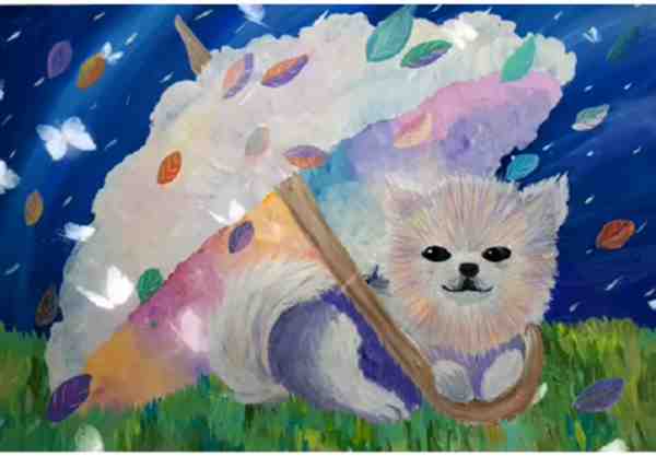 可爱的动物水粉画,你一定喜欢