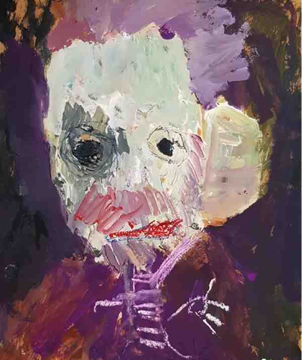 适合5—6岁儿童学习的水粉画 梵高自画像