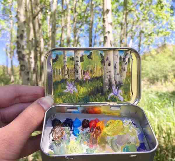 清新唯美水粉风景画图片,发现大自然的美