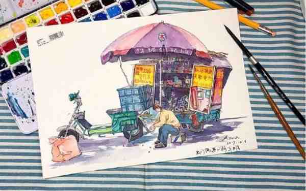 一组动漫水彩风景画欣赏