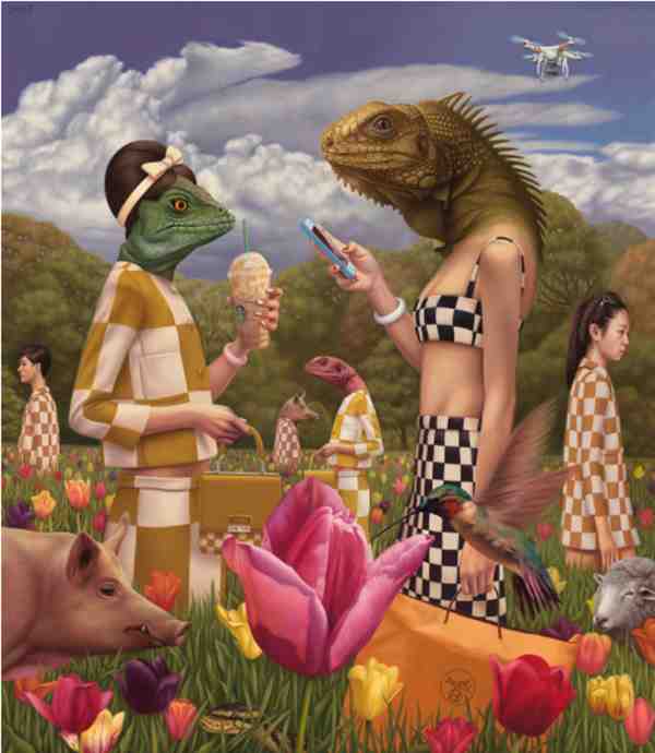 Alex Gross展示超现实意象新作品