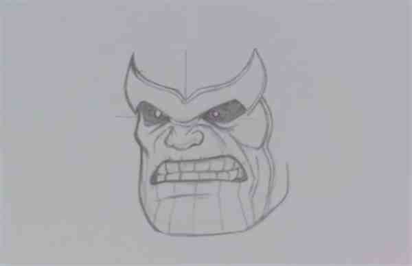 马克笔手绘灭霸步骤图片