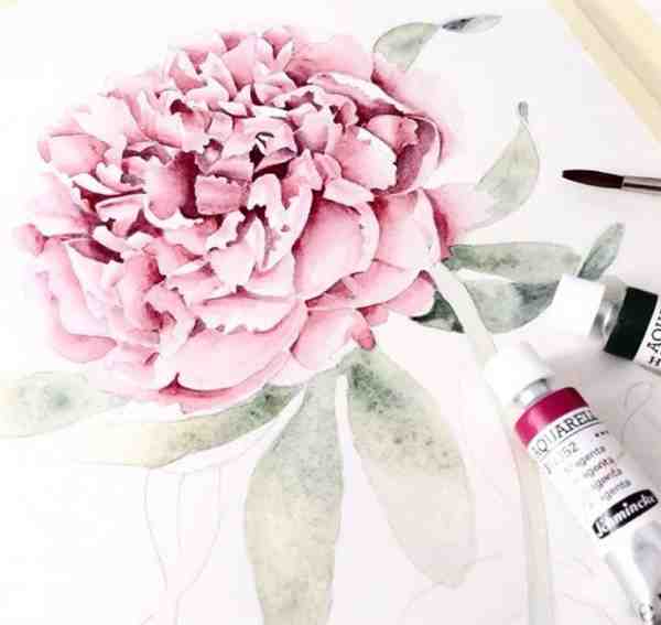 俄罗斯画家植物水彩画作品欣赏