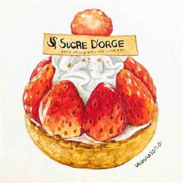 韩国插画师Dalgura美味的食物水彩插画作品欣赏