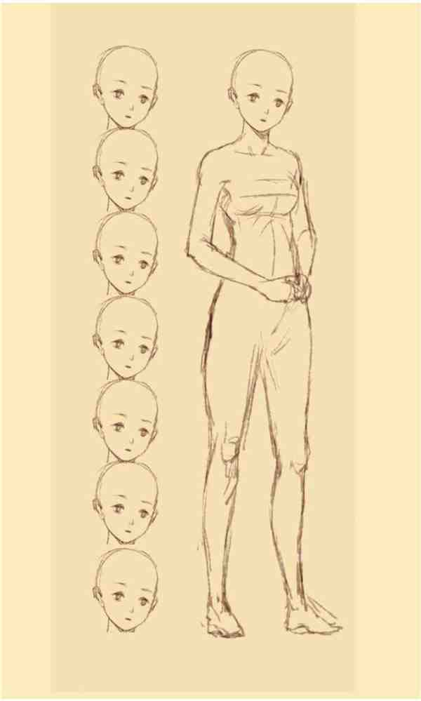 古风人物人体姿态绘画教程