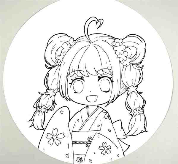 漫画人物绘画教程 樱花少女绘画步骤