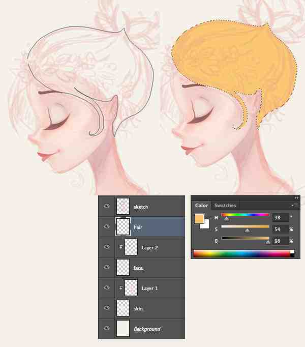 人物ps绘画教程 小白人物绘画