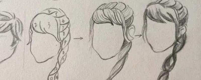 怎么画速写人物的头发，要学会分组去刻画