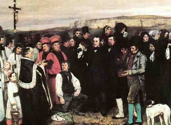 奥尔兰的葬礼是谁的作品 库尔贝油画作品欣赏