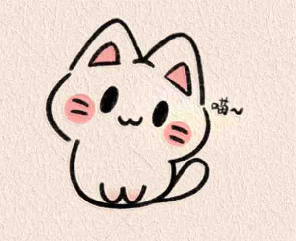 一二三年级画可爱小猫图解方法