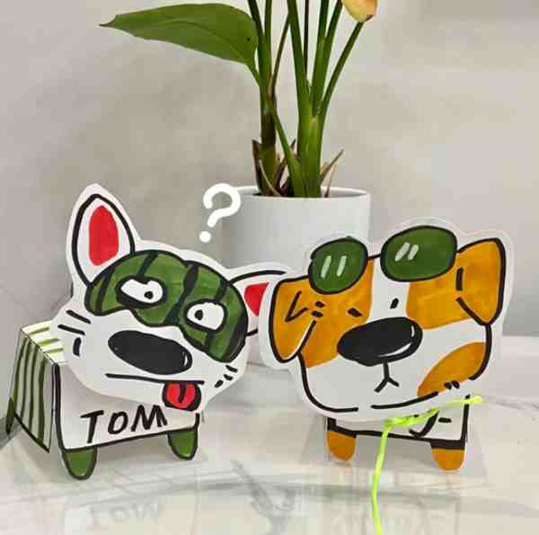 幼儿园手工玩具制作废物利用教案(纸箱小狗)