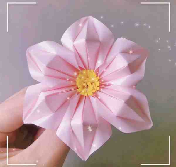 幼儿手工折纸栀子花教程图解