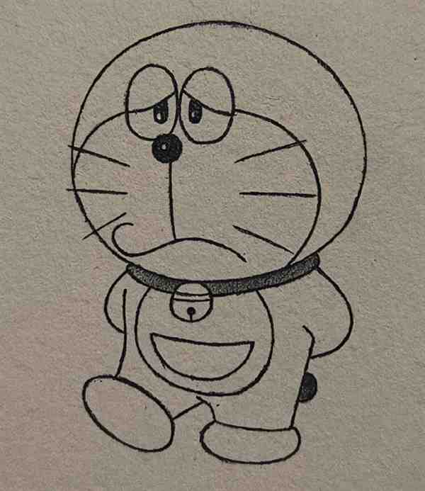 动漫人物怎么画简单又好看(哆啦A梦)
