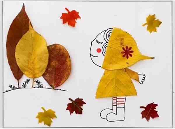 一二三年级手工树叶画简单又漂亮