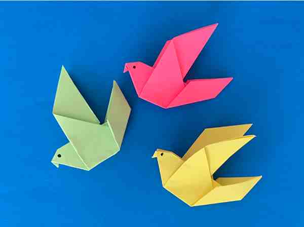 折纸教程简单版图解小鸟的折法