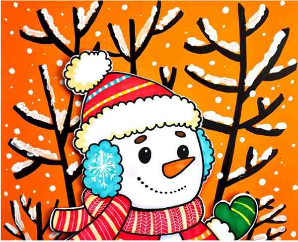 小雪人怎么画简单又漂亮(含教程步骤)