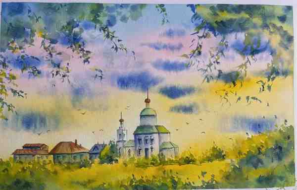 好临摹的水彩风景画大全欣赏