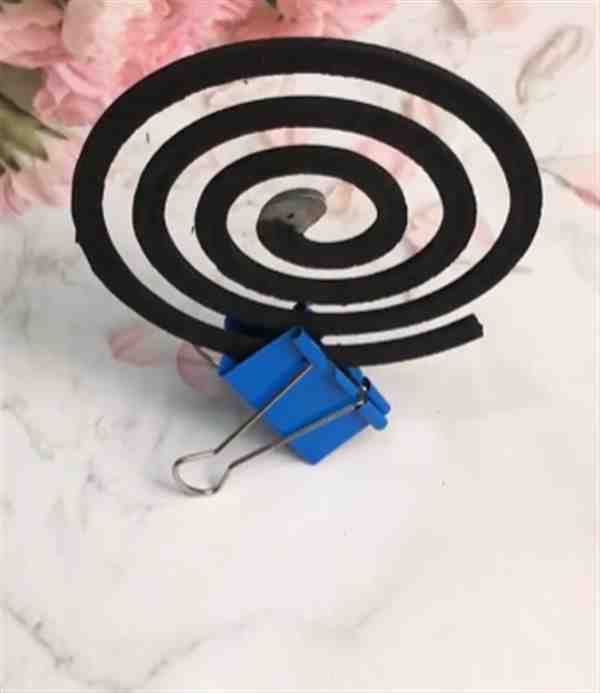 自制蚊香架子燕尾夹怎么用