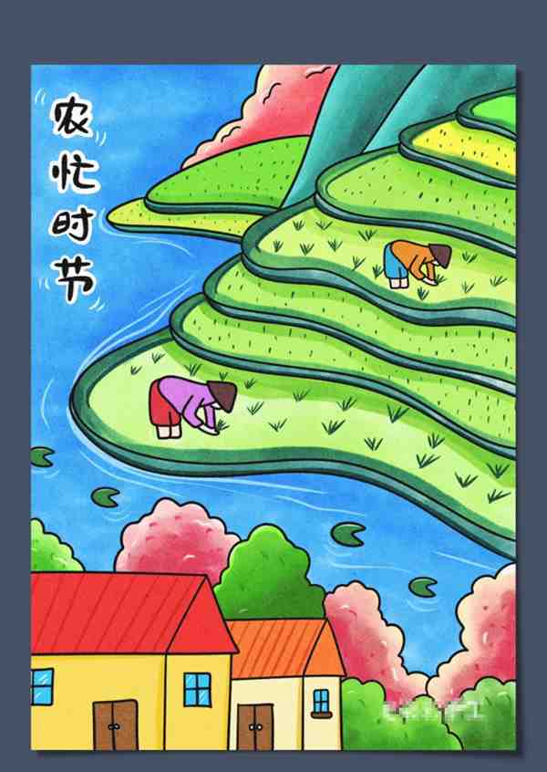 以劳动为主题的美术画作品(含教程图解)