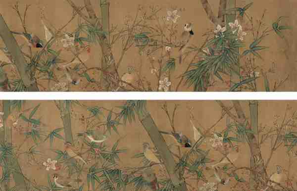 精选崔悫竹林飞禽图鉴赏大图大全