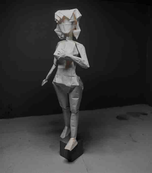 幼儿手工折纸人偶的做法简单又好看