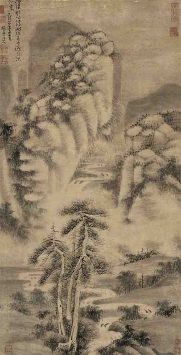 吴镇山水画作品欣赏 吴镇山水画特点是什么