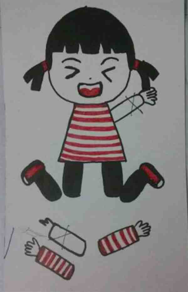 会动的小纸人的制作方法简单步骤图片