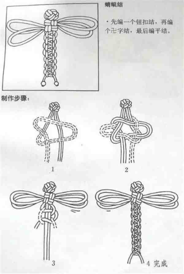 精选蜻蜓结编法图片大全欣赏