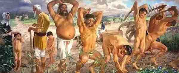 徐悲鸿的画作愚公移山大全欣赏