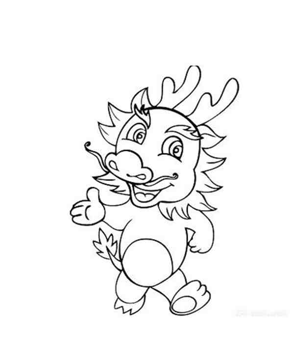 一步一步教你画中国龙简单图片大全欣赏