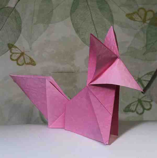 手工diy:简单又漂亮的折纸狐狸教程图解