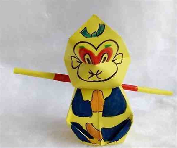 折一个孙悟空怎么折 手工折纸孙悟空