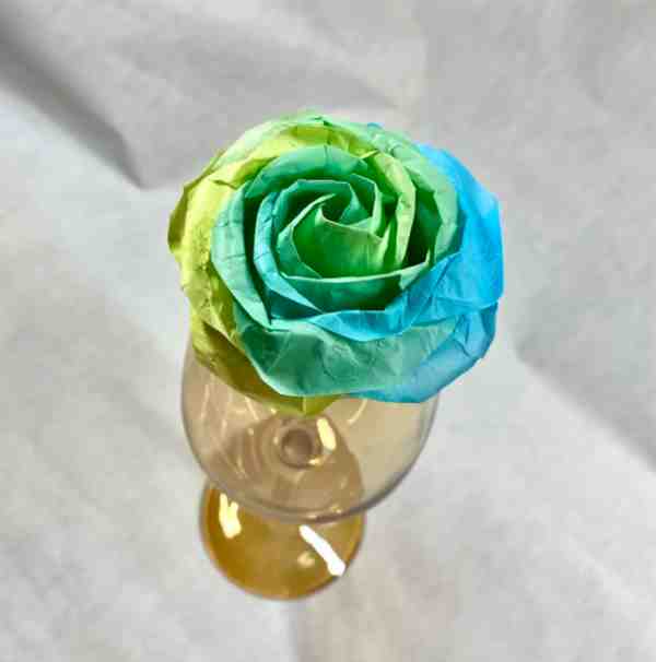 酒杯玫瑰折纸图解教程简单又漂亮