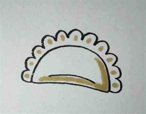 饺子怎么画简单又好看图片大全欣赏