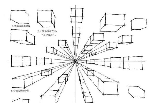 绘画中常见的透视原理，有纵透视、斜透视等